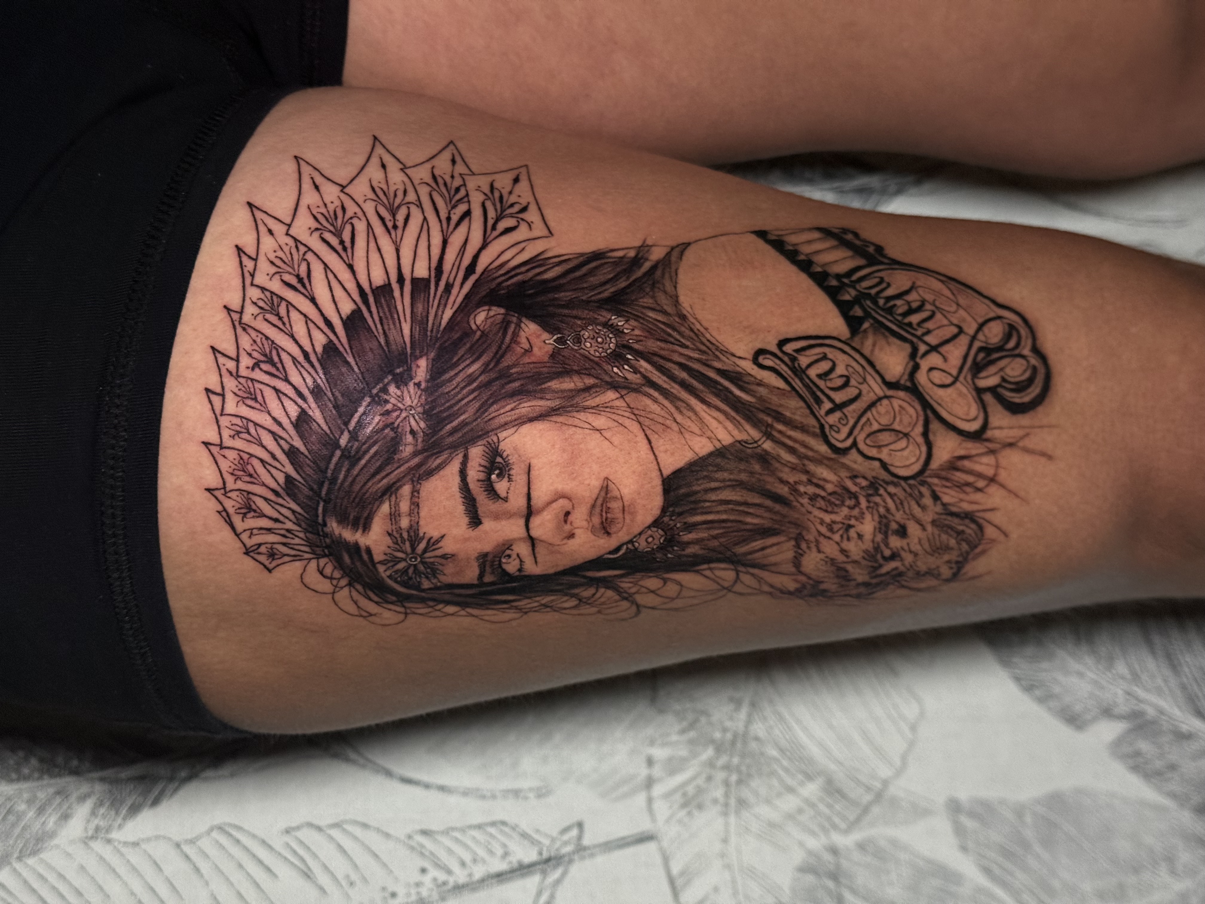 Tatouage réalisé chez Mahavéli Tattoo à Saint-Denis